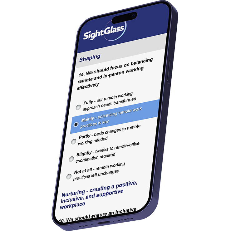 SightGlass responses on phone